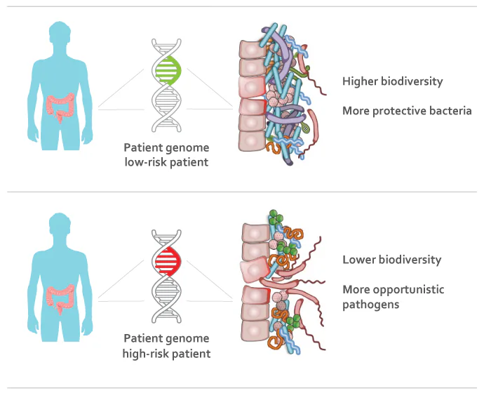Mutations in the human genome may cause shifts in the gut bacteria of patients with inflammatory bowel disease.
(Dan Knights/University of Minnesota)