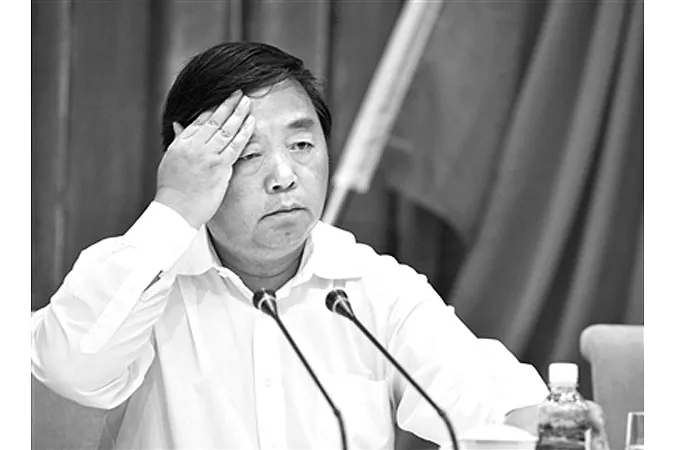 Ji Jianye, former mayor of Chinese major city Nanjing in eastern China’s Jiangsu Province was indicted for taking bribery, state procuratorate says on Dec. 17, 2014. (Screenshot/Beijing News)