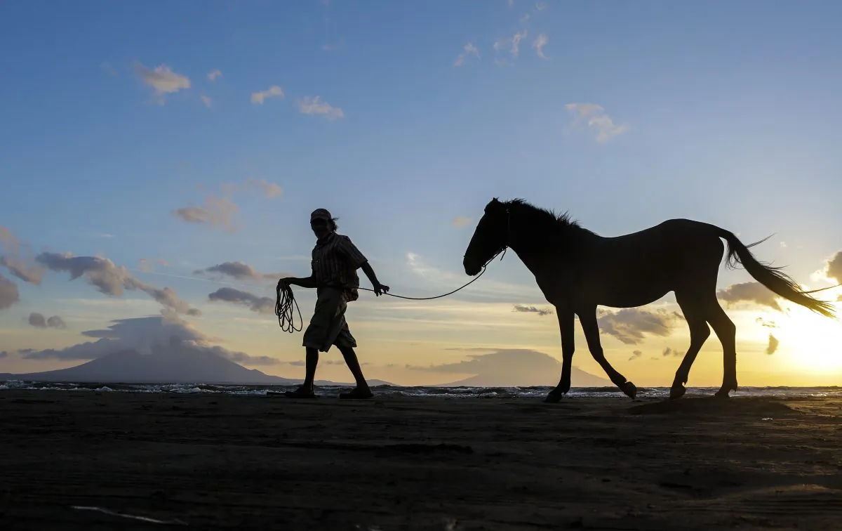 A scene from the community of San Jorge, along the shore of Cocibolca lake in Rivas, Nicaragua, on Dec. 11, 2014. The inhabitants of the area are against the construction of an inter-oceanic canal by Chinese company HK Nicaragua Development, which implies expropriation of large swathes of land and is scheduled to begin on Dec. 22. (Inti Ocon/AFP/Getty Images)