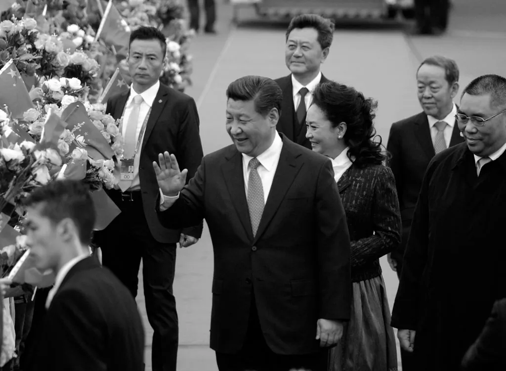 "Look people, no democracy... er i mean, umbrellas!" (AP Photo/Xinhua, Cheong Kam Ka)