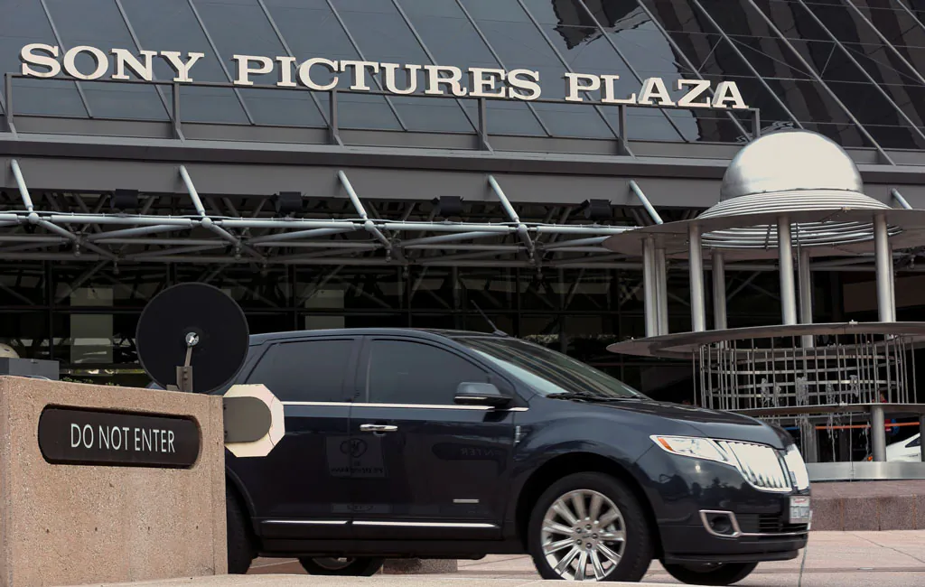 The exterior of the Sony Pictures Plaza building in Culver City, Calif., on Dec. 19. The FBI concluded Friday that North Korea was behind the cyberattack on Sony. (AP Photo/Damian Dovarganes)