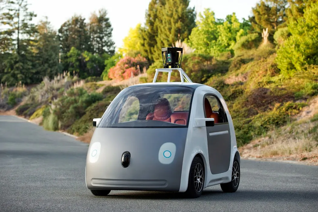 A photo of one of Google's self-driving cars, which are scheduled to hit the pavement for tests thsi summer. (Google)