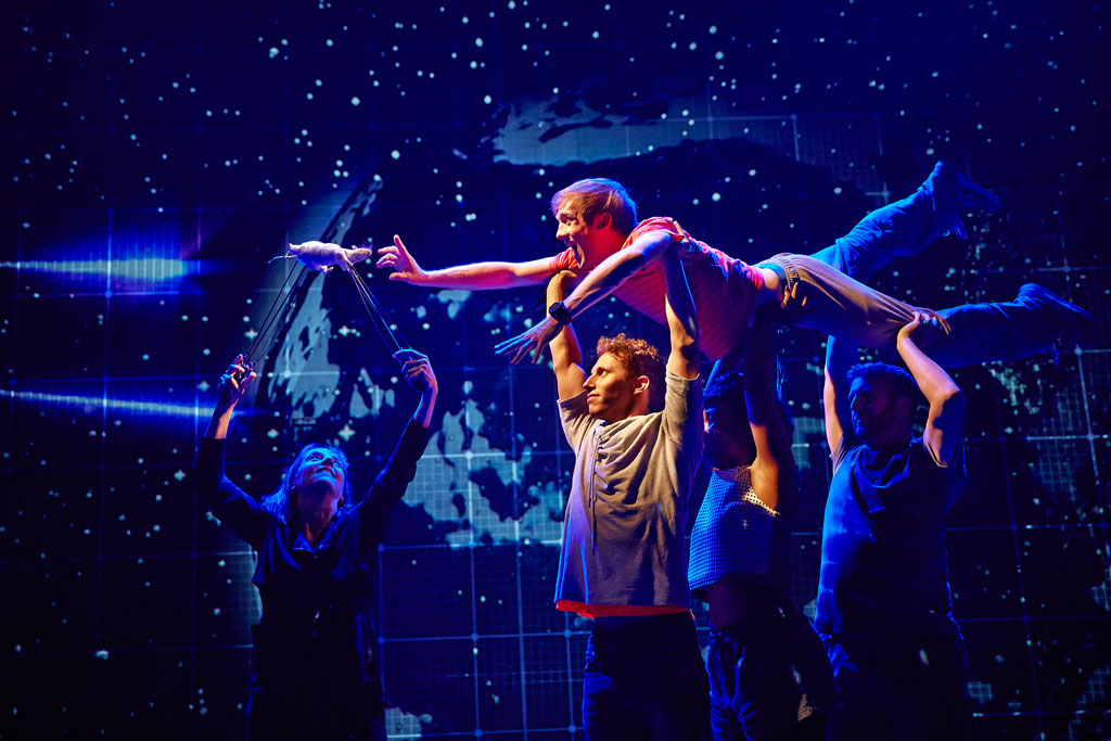 A performance of “The Curious Incident of the Dog in the Night-Time,” in London. The play by Simon Stephens was adapted from Mark Haddon’s best-selling novel and is directed by Tony Award-winner Marianne Elliott. (AP Photo/Boneau/Bryan-Brown, Brinkhoff-Moegenburg)