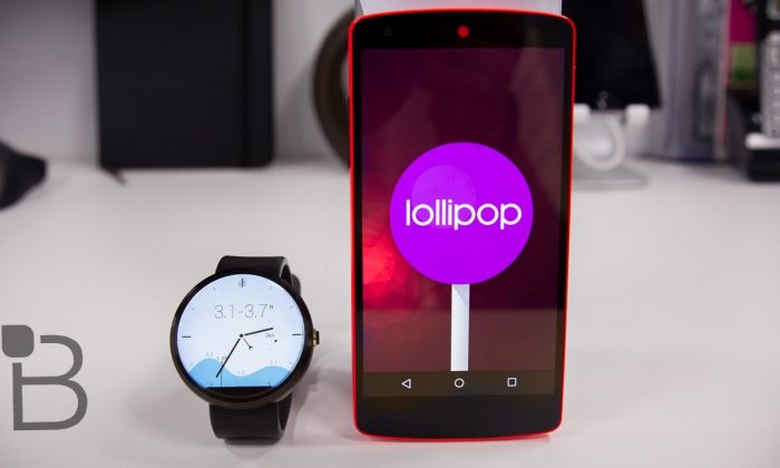 Android Wear 5.0 Lollipop. (TechnoBuffalo)