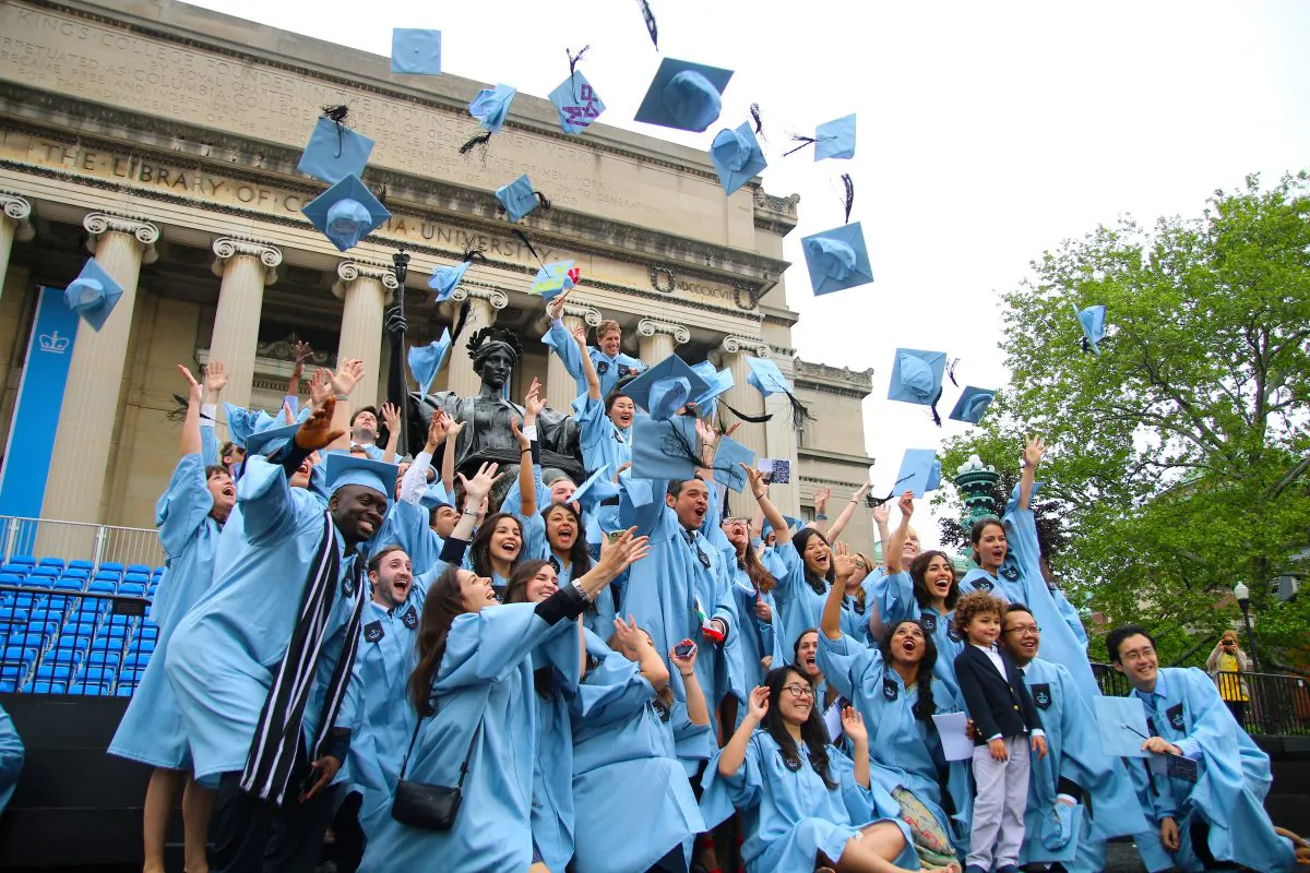 Graduation at Columbia University in New York on May 22, 2014. (Allen Xie/Epoch Times)