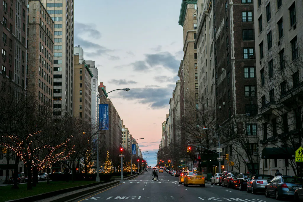 Park Avenue on the Upper East Side in Manhattan, N.Y., on Dec. 25, 2014. (Samira Bouaou/Epoch Times)