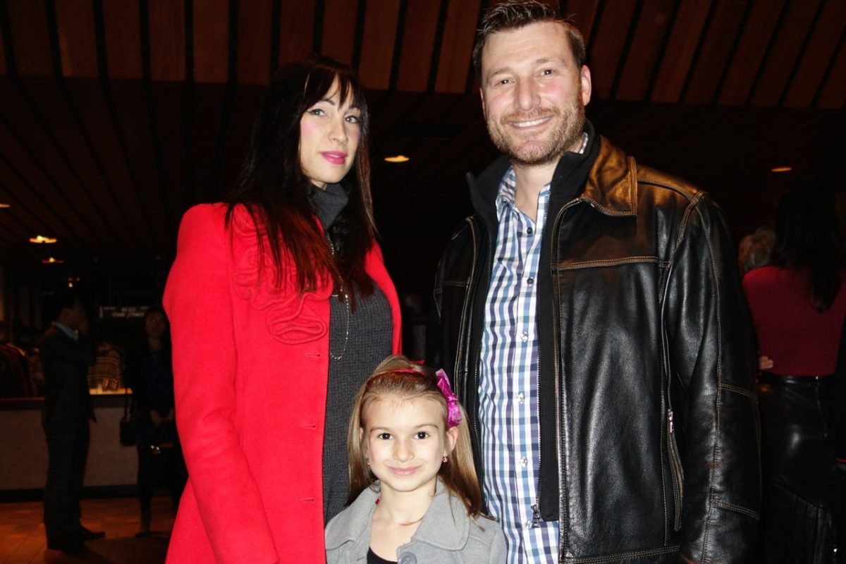 (L-R) Vesna, Kasi, and Mike Vujovic attended Shen Yun’s opening night at Hamilton Place Theatre on Saturday, Dec. 27, 2014. (Matthew Little/Epoch Times)
