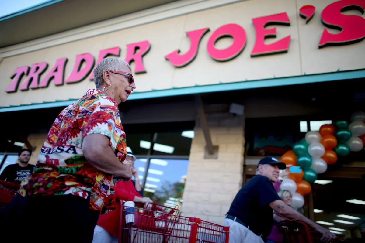 Shoppers lineup as they wait for the grand opening of a Trader Joe's in Pinecrest, Fla., on Oct. 18, 2013. (Joe Raedle/Getty Images)
