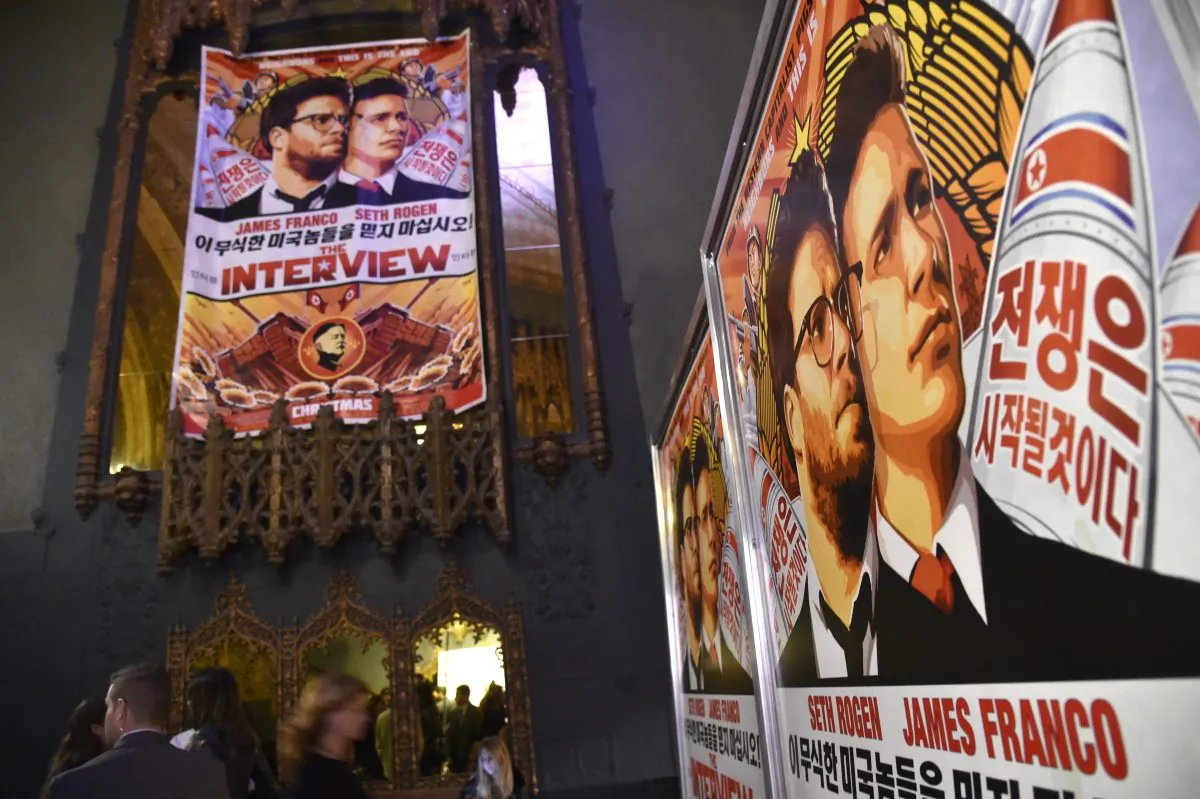 The premiere of Columbia Pictures' "The Interview," at The Theatre in the Ace Hotel, in downtown Los Angeles, on Dec. 11, 2014. (Frazer Harrison/Getty Images)