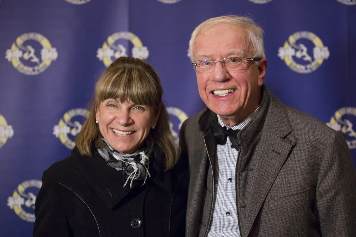 The values inherent in traditional Chinese culture portrayed by Shen Yun Performing Arts highly impressed Hendrik Bütter, seen here with Mrs. Bütter, after the show at the National Arts Centre in Ottawa on Jan. 2, 2015. (Evan Ning/Epoch Times)