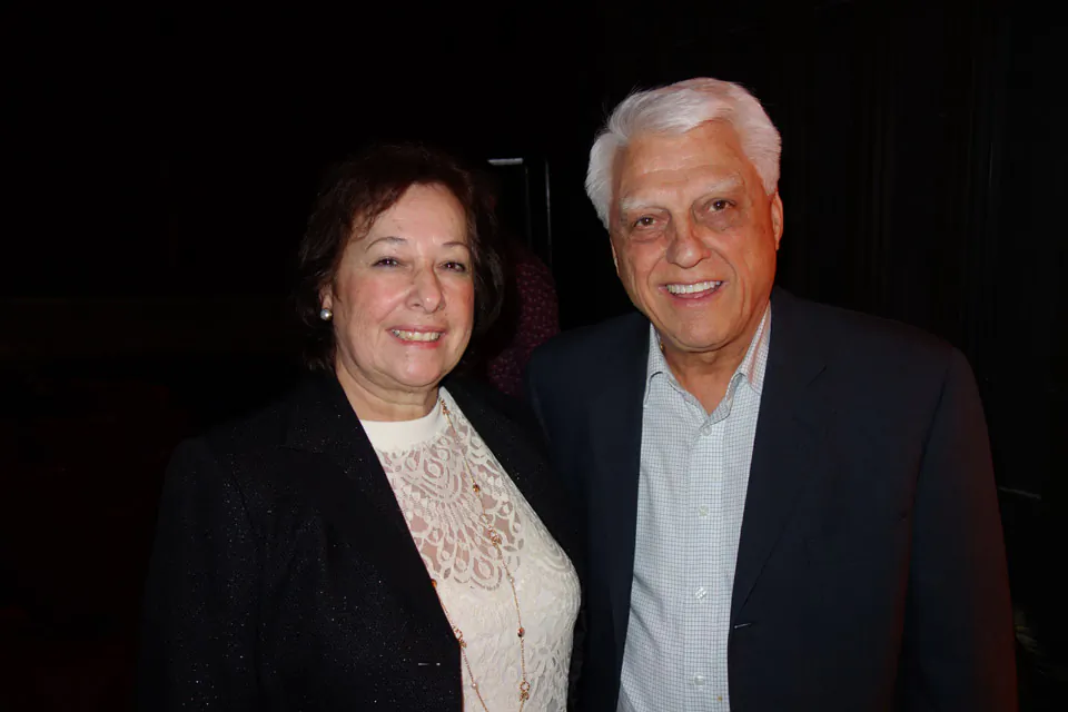 Dr. George Trigylidas and his wife Tina were thrilled with Shen Yun's depiction of traditional Chinese culture at the National Arts Centre in Ottawa on Jan. 2, 2014. (Grace Dai/Epoch Times)