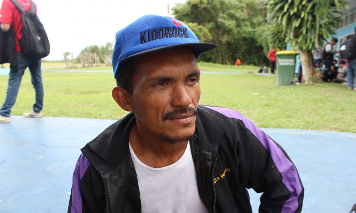Rahmat, fisherman from Kampung Kubu in Central Kalimantan, Indonesia becomes key witness to finding AirAsia Flight 8501,  in his village on Dec. 30, 2014. (Asari/Epoch Times)