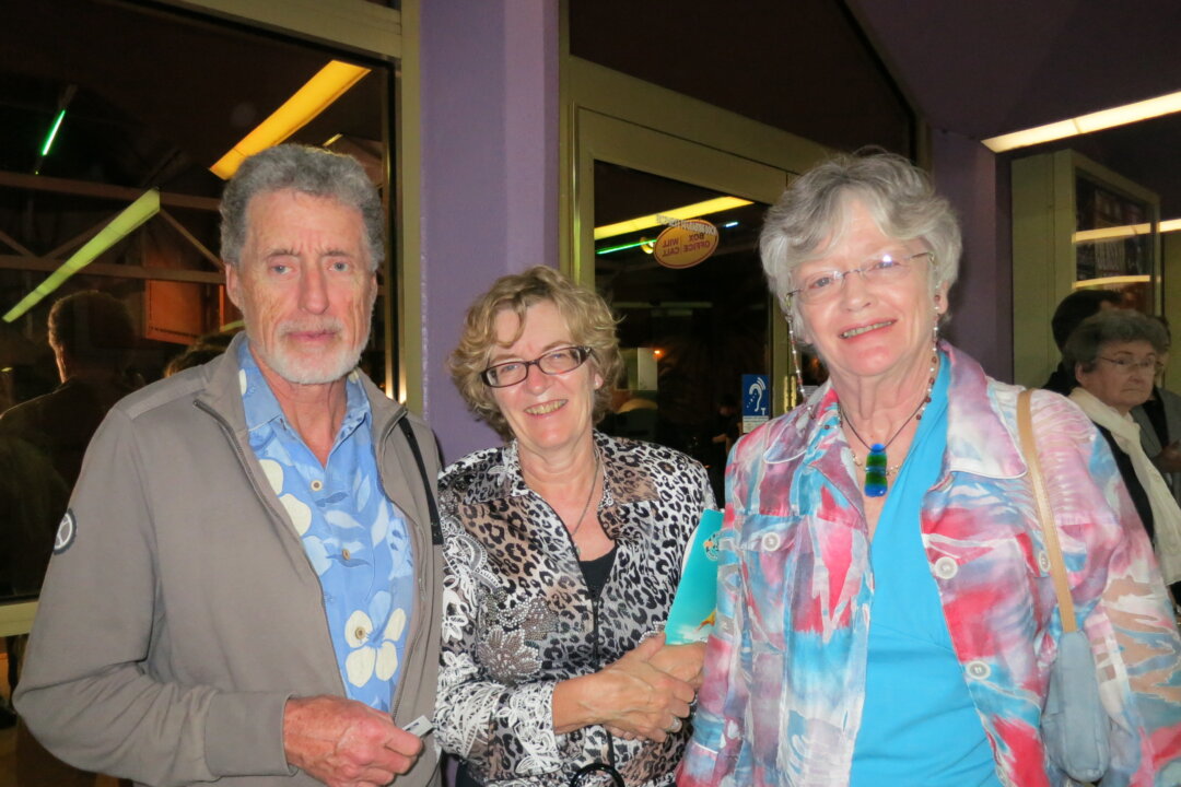 Gilbert and companions enjoyed Shen Yun Performing Arts at Van Wezel Performing Arts Hall on Dec. 29, 2014. (Sally Sun/Epoch Times)