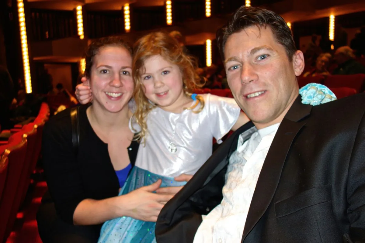John Leroux attended Shen Yun’s Ottawa finale at the National Arts Centre on Jan. 4, 2015, along with his wife Nathalie and daughter Akira. (Grace Dai/Epoch Times)