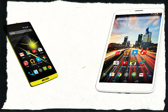 Archos Diamond smartphone and Helium tablet. (Archos)