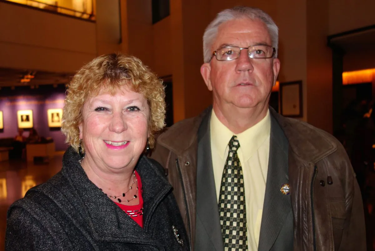 Robert McLaren, who sits on Deep River’s town council, braved some of the worst road conditions Canada can put up so that he and his wife Carolyn could see Shen Yun at the National Arts Centre on Jan. 4, 2015. (NTD Television)