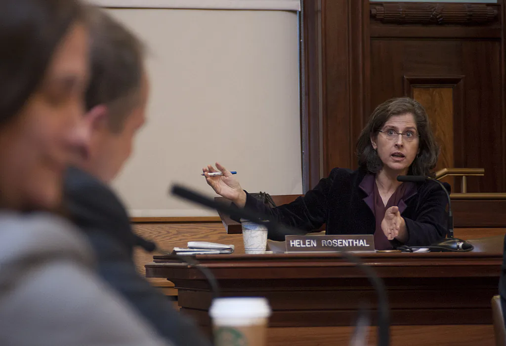 Council Member Helen Rosenthal during a Queens Library hearing on Feb 5., 2014. Rosenthal complained that the newly approved City Council budget was not clear enough for taxpayers to understand. (Courtesy of William Alatriste/New York City Council)