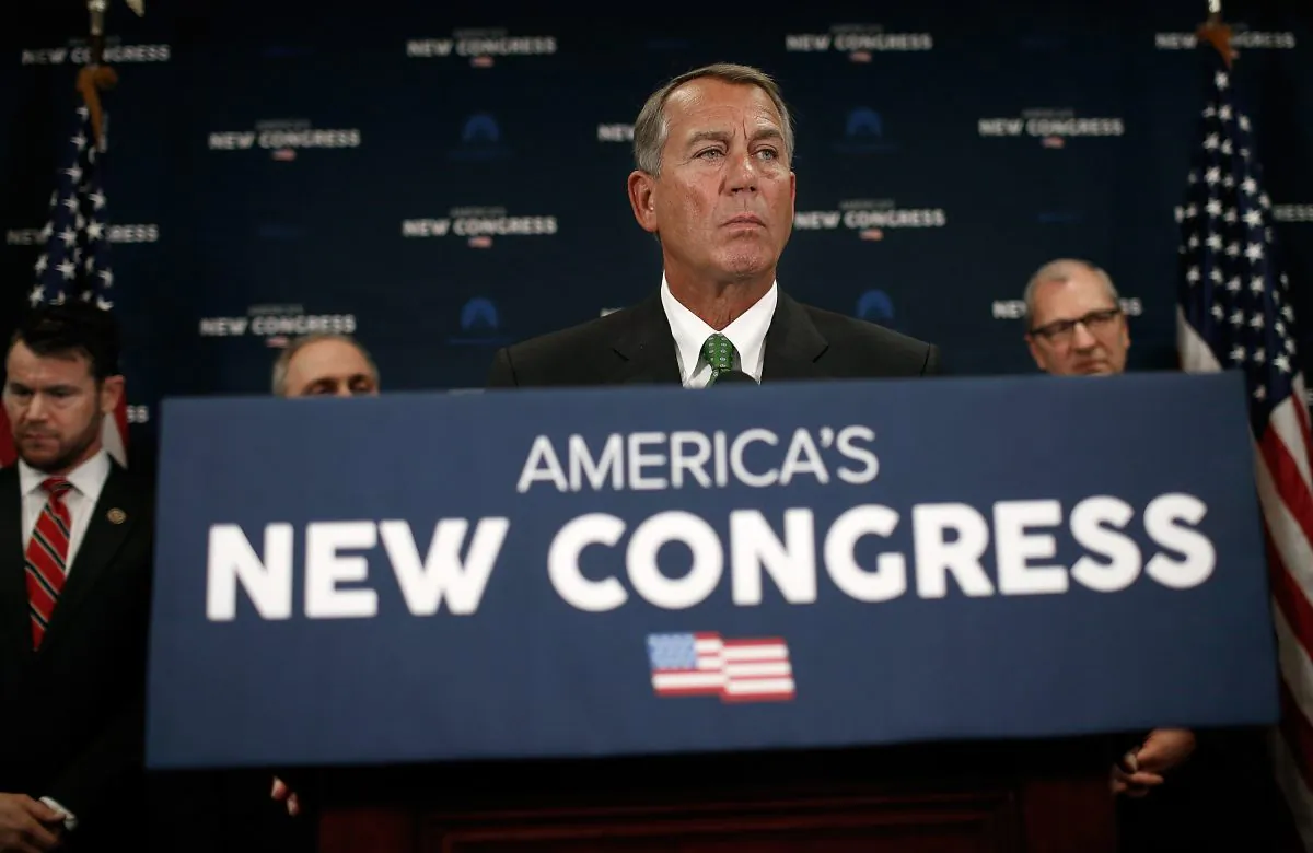 Speaker of the House John Boehner (R-Ohio) discussed priorities of the new U.S. Congress during a press conference at the U.S. Capitol Jan. 7, in Washington, D.C. (Win McNamee/Getty Images)