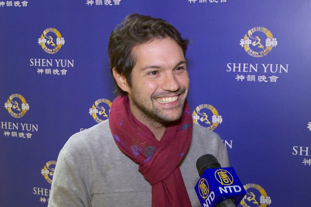 Painter and high-end luxury design consultant Daniel Djuro-Goiricelaya attended the Friday, Jan. 9, opening performance of Shen Yun at David H. Koch Theater in New York. (NTD Television)