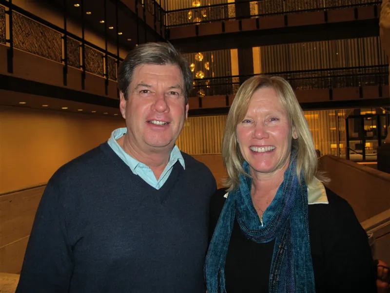 Jeff and Stacia McAllister enjoy Shen Yun Performing Arts on Jan. 8, 2015, at the Lincoln Center. (Gary Du/Epoch Times)