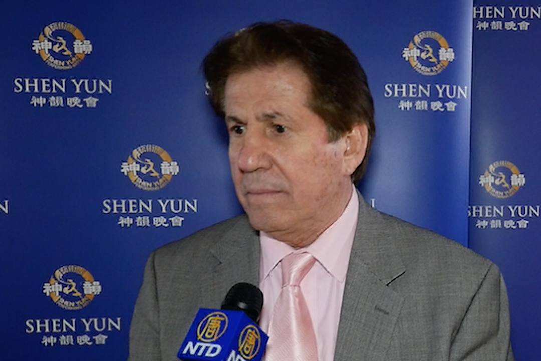 Francesco Naccari attends Shen Yun Performing Arts at the David H. Koch Theater at Lincoln Center on Jan. 10, 2015. (Courtesy of NTD Television) 