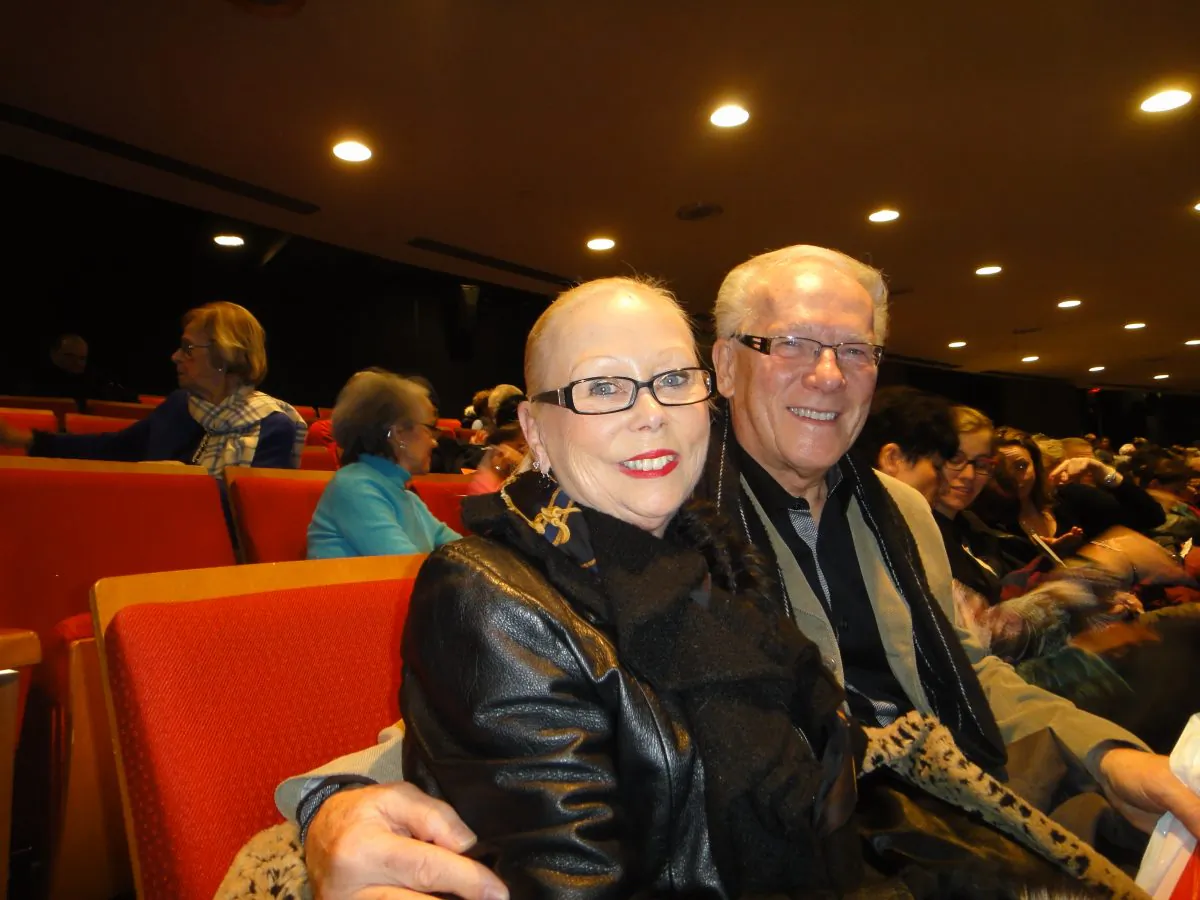 Dance school founders Francyne and Yvon Quintal attended Shen Yun Performing Arts at Place Des Arts on Jan. 11. Shen Yun is "very professional" and "very well produced," said Mr. Quintal. (Dongyu Teng/Epoch Times) 
