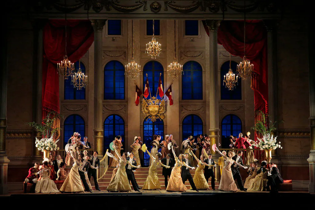 A scene from Lehár’s “The Merry Widow.” (Ken Howard/Metropolitan Opera)