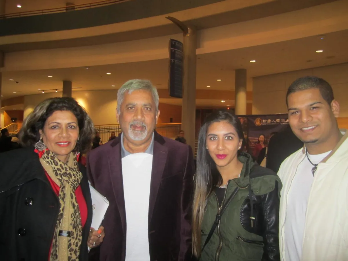 Chris Mohan, owner of Maple Leaf Wheelchair in Mississauga, brought his family to see Shen Yun Performing Arts at the Living Arts Centre on Friday night, Jan. 16, 2015. (Lisa Ou/Epoch Times)