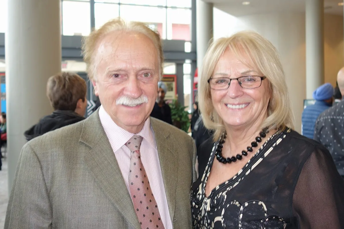 Acclaimed pedal steel guitar player Al Gain and his wife Bernice Gain applauded the musicians of Shen Yun Performing Arts after watching the performance Saturday afternoon at the Living Arts Centre on Jan. 17, 2015. (Epoch Times)