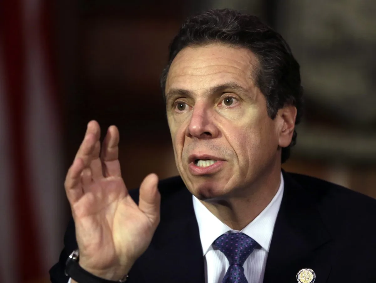 New York Gov. Andrew Cuomo at the Capitol in Albany, N.Y., on April 16, 2013. Cuomo is proposing legislation that would expand to New York's private colleges the "yes means yes" regulations against sexual assault that have been adopted at the state's own university system. (AP Photo/Mike Groll)