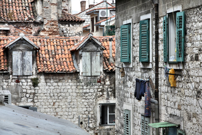 Old Town in Split, Dalmatia via Shutterstock*