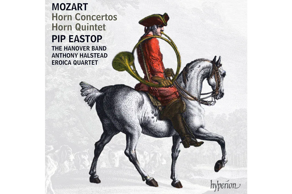 The cover of Pip Eastop's album "Mozart Horn Concertos." (Hyperion)