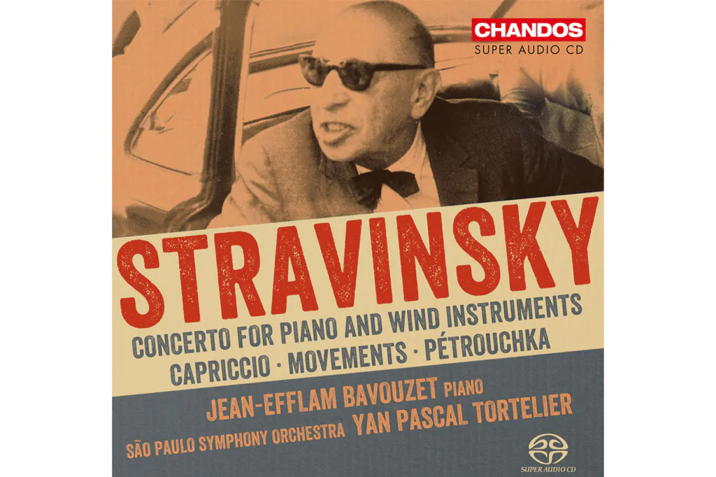 The cover of Sao Paulo Symphony Orchestra's album "Stravinsky Concerto for Piano and Wind Instruments." (Chandos)