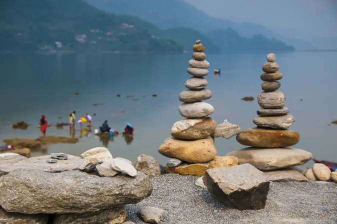 Phewa Lake in Pokhara in Nepal via Shutterstock*