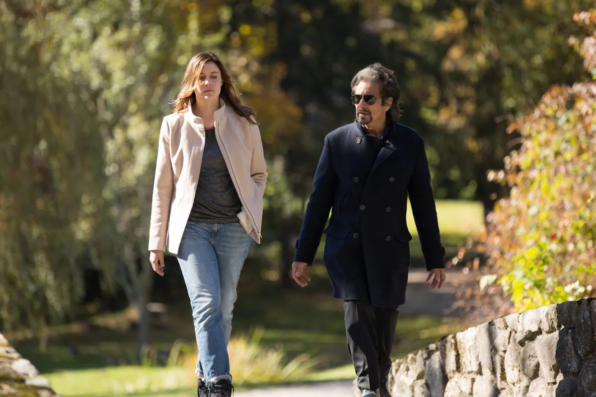 Greta Gerwig and Al Pacino in “The Humbling.” (Millennium Entertainment/Alchemy)