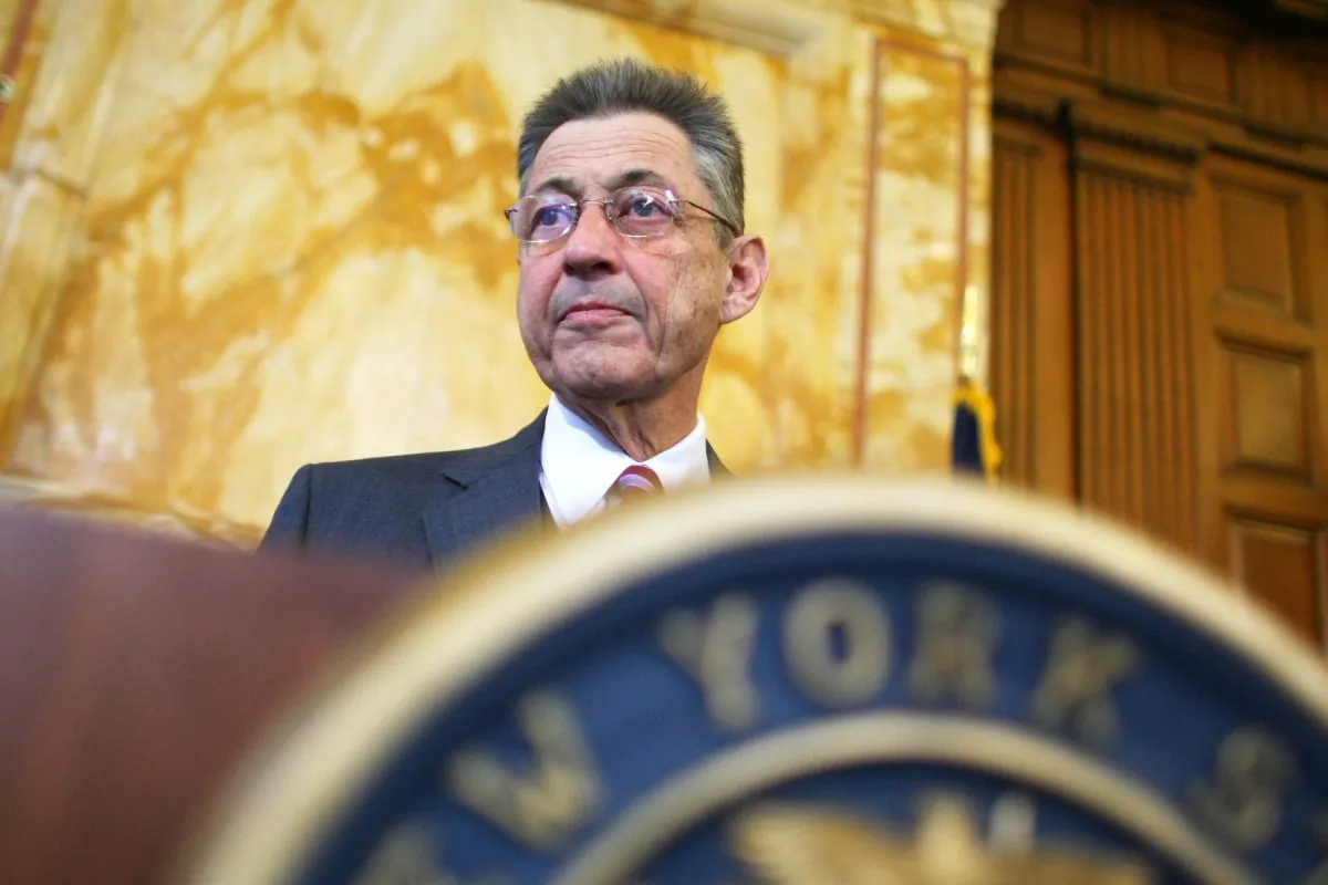 Speaker of the New York State Assembly Sheldon Silver speaks to members of the media in the State Capitol March 12, 2008 in Albany, New York.(Photo by Daniel Barry/Getty Images)