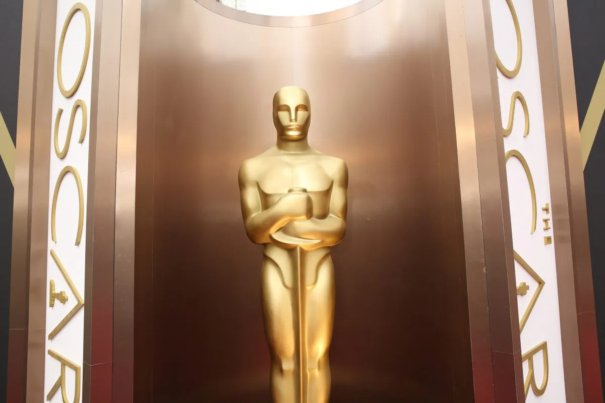 An Oscar statue appears at the Oscars at the Dolby Theatre in Los Angeles, Calif., on March 2, 2014. (Matt Sayles/Invision/AP)