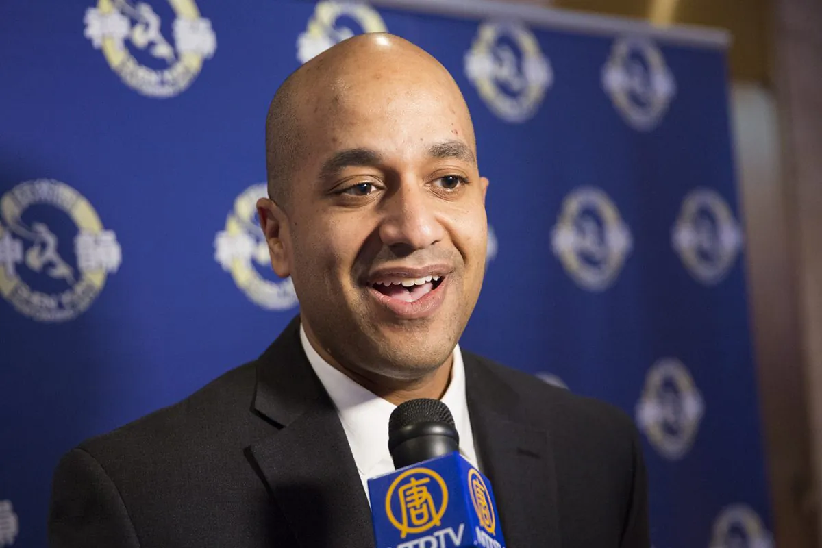 Lawyer Joel Etienne enjoyed and appreciated Shen Yun Performing Arts’ presentation of 5,000 years of Chinese history and traditional Chinese culture through dance and music, at the Sony Centre in Toronto on Jan. 22, 2015. “Shen Yun for me is a fantastic experience,” he said. (Evan Ning/Epoch Times)