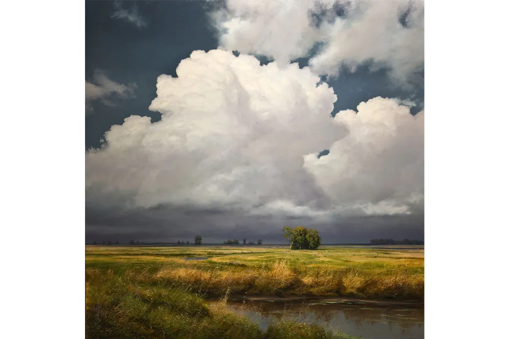 “Valley Thunderhead,” 2014, 48 inches by 48 inches, by Renato Muccillo, oil on canvas. (Courtesy of Renato Muccillo)