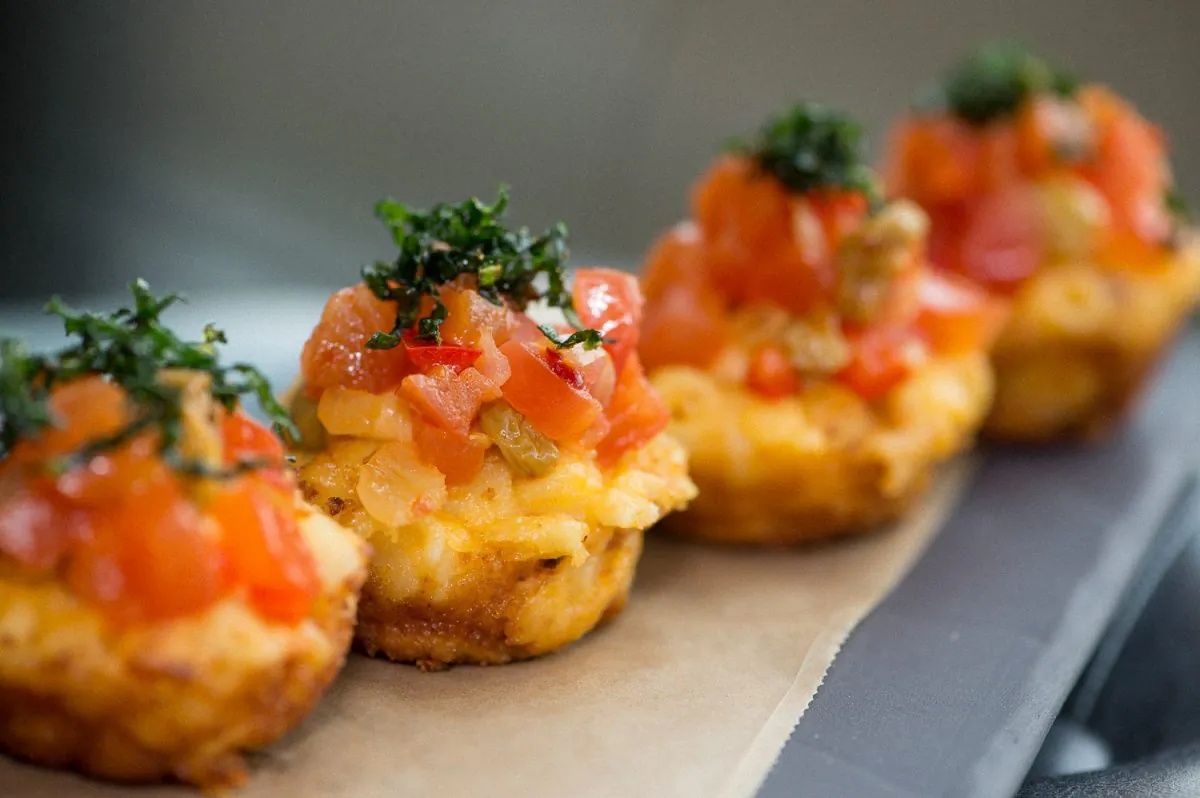 Mini Mac & Cheese Cupcakes. (Courtesy of The Skylark)