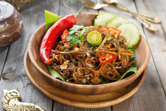 Mi goreng or mee goreng mamak, Indonesian and Malaysian cuisine via Shutterstock*