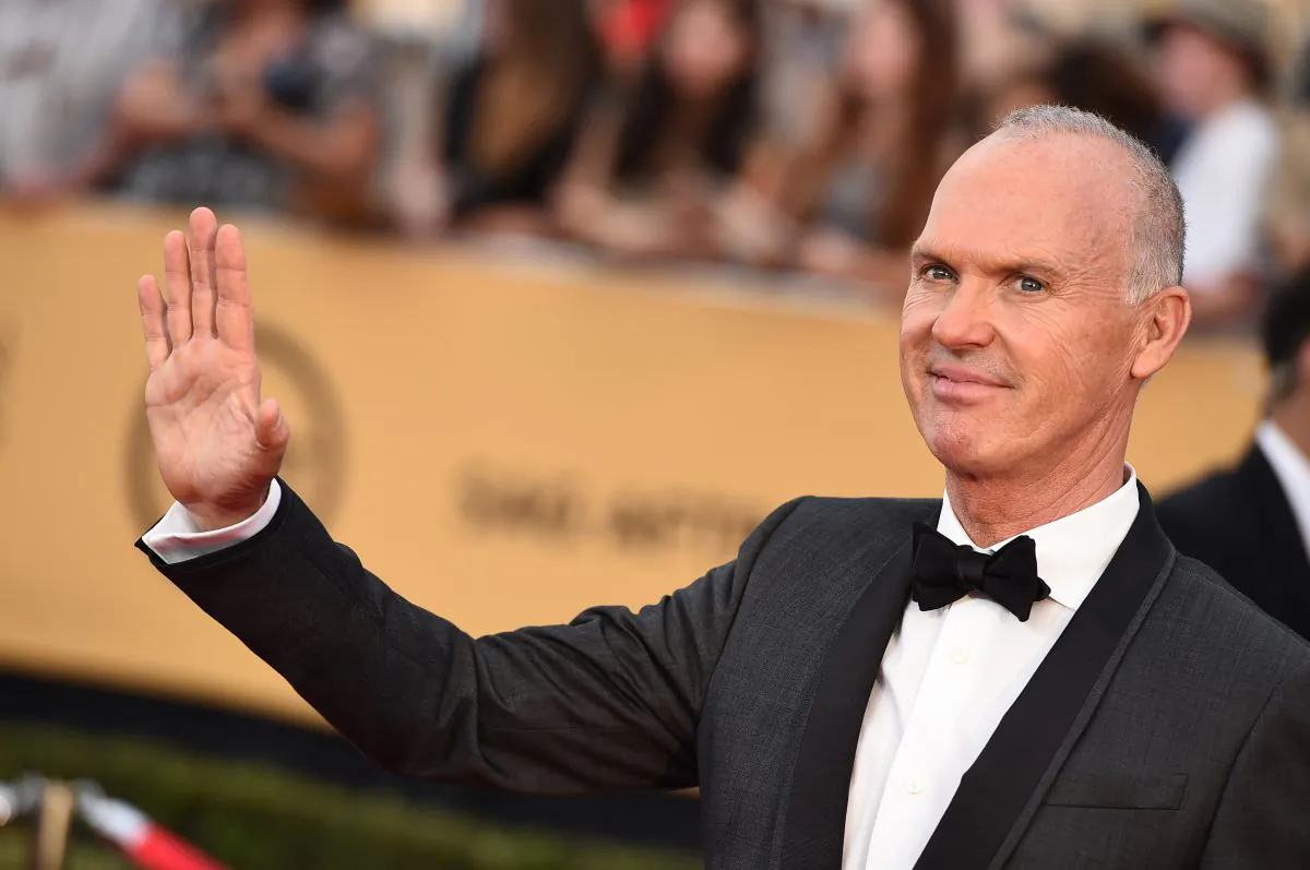 Michael Keaton at the Shrine Auditorium in Los Angeles on Sunday, Jan. 25, 2015. Keaton reveals his interest in current events by posting newspaper articles on his social media accounts. (Photo by Jordan Strauss/Invision/AP)