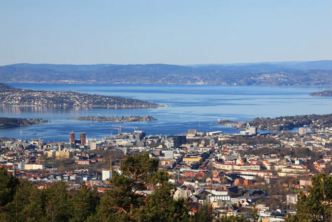 Oslofjord and Oslo center via Shutterstock*