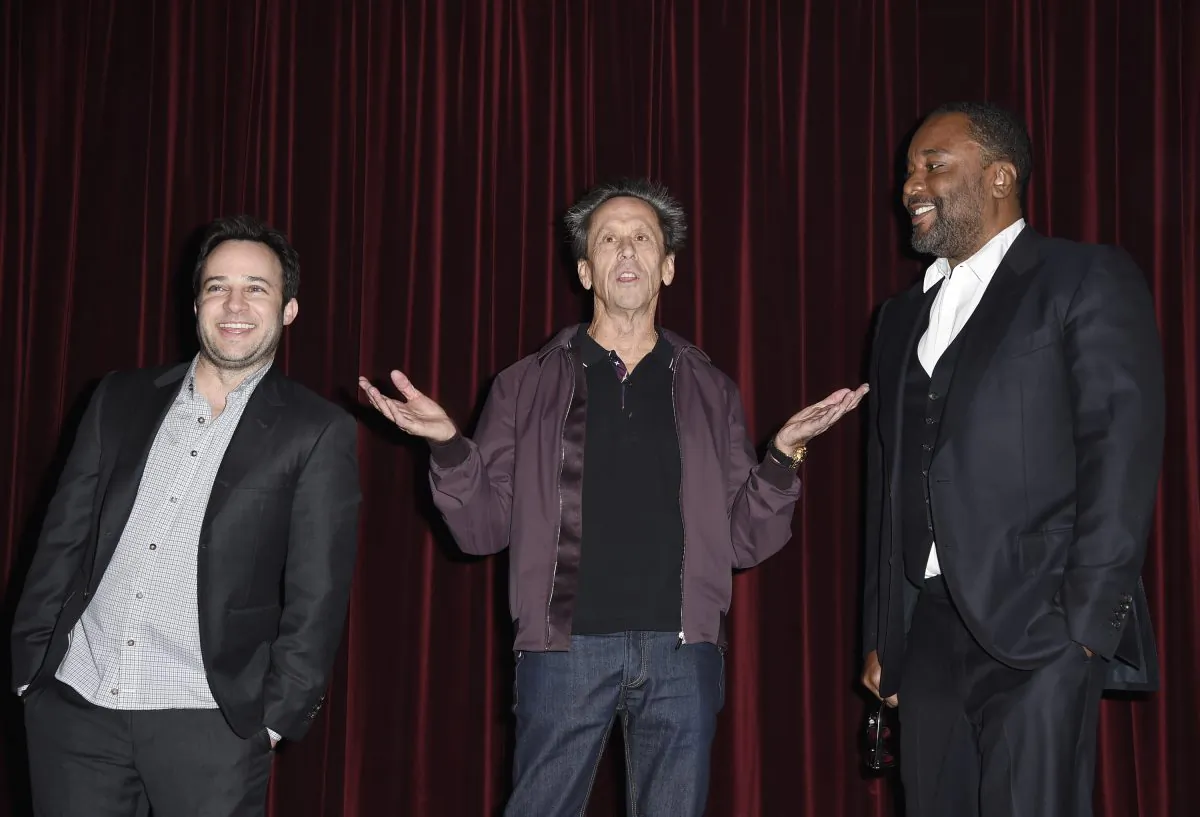 (L-R) Executive producers Danny Strong, Brian Grazer, and Lee Daniels of the new television drama series "Empire" in West Hollywood, Calif.. on November 3, 2014. (Kevork Djansezian/Getty Images)