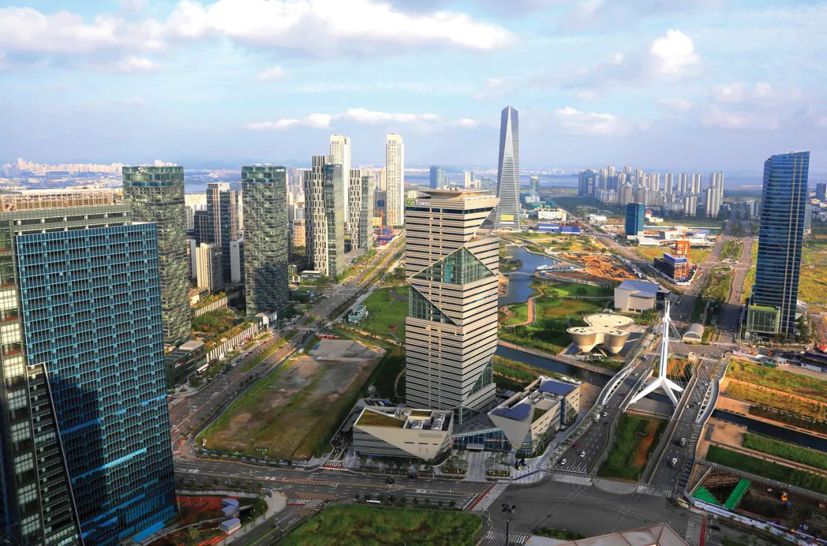 The central area of Songdo International Business District in Incheon, South Korea. (IFEZ)