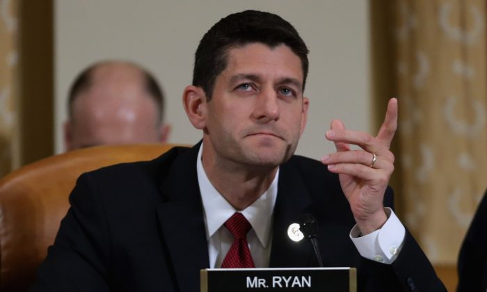 House Ways and Means Committee member U.S. Rep. Paul Ryan (R-Wis.) said that he is still in negotiations with the White House over corporate tax reform, shown here on Aug. 1, 2013, in Washington, D.C. (Chip Somodevilla/Getty Images)