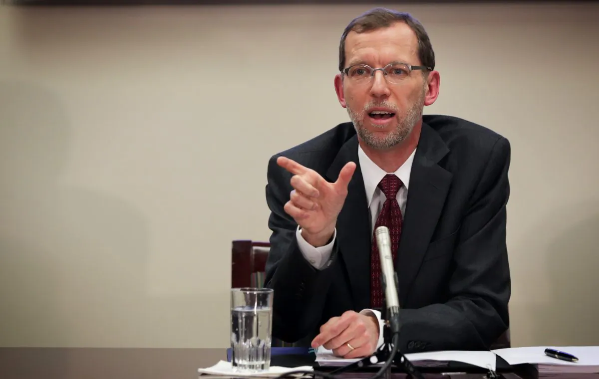 Congressional Budget Office Director Douglas Elmendorf speaks during a media briefing January 26, 2015 in Washington, DC. Director Elmendorf held the media briefing to discuss the annual 'Budget and Economic Outlook.' (Alex Wong/Getty Images)