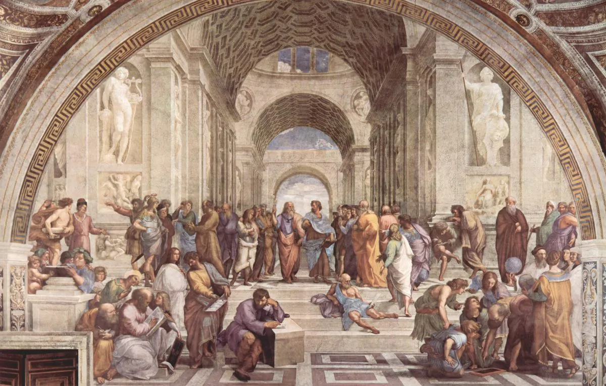 Raphael's 'The School of Athens.' (Raphael via Wikimedia Commons)