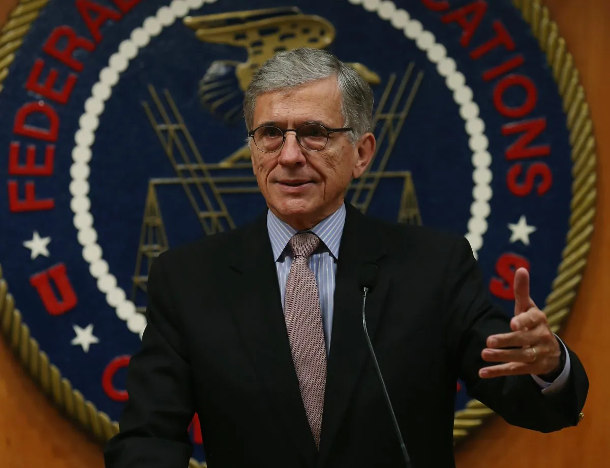 Federal Communications Commission Chairman Tom Wheeler proposed Wednesday regulating broadband internet as a public utility, shown here on September 16, 2014 in Washington, DC. (Mark Wilson/Getty Images)