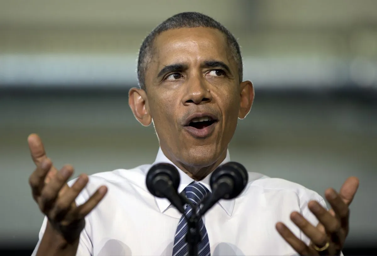 President Barack Obama speaks at Boise State University in Boise, Idaho, Jan. 21, 2015, just days before presenting a $4 trillion budget. (AP Photo/Carolyn Kaster)